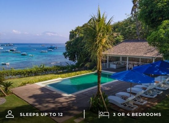 Jipsi Beach House luxury beachfront villa Nusa Lembongan
